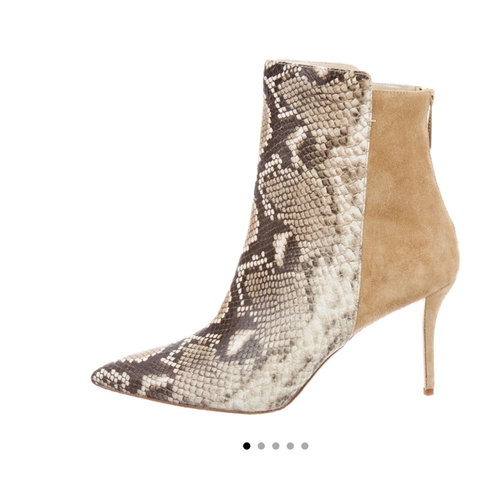 Oscar de la Renta Snakeskin Boots